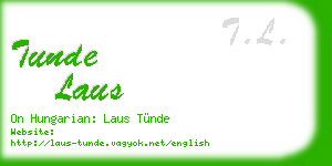 tunde laus business card